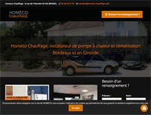 Tablet Screenshot of homeco-chauffage.com